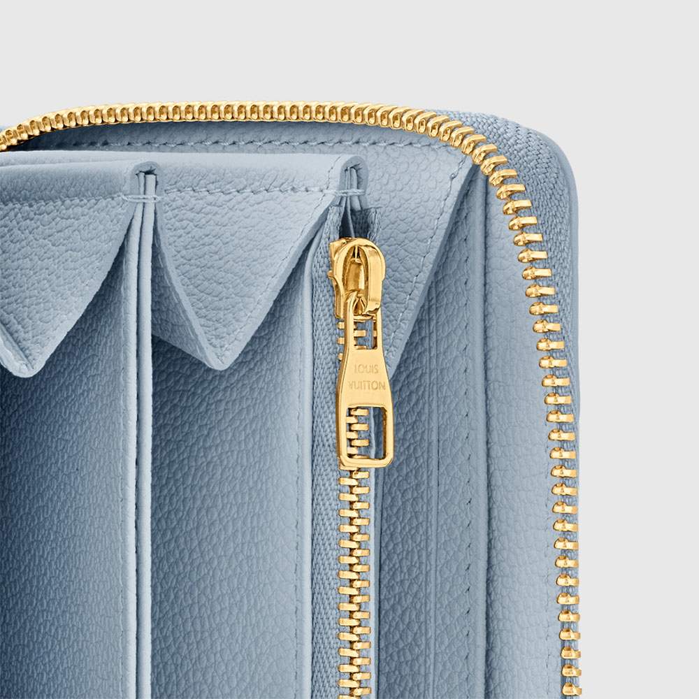 ルイヴィトンブルー モノグラムロゴ ジッピー・ウォレット 長財布 M83225