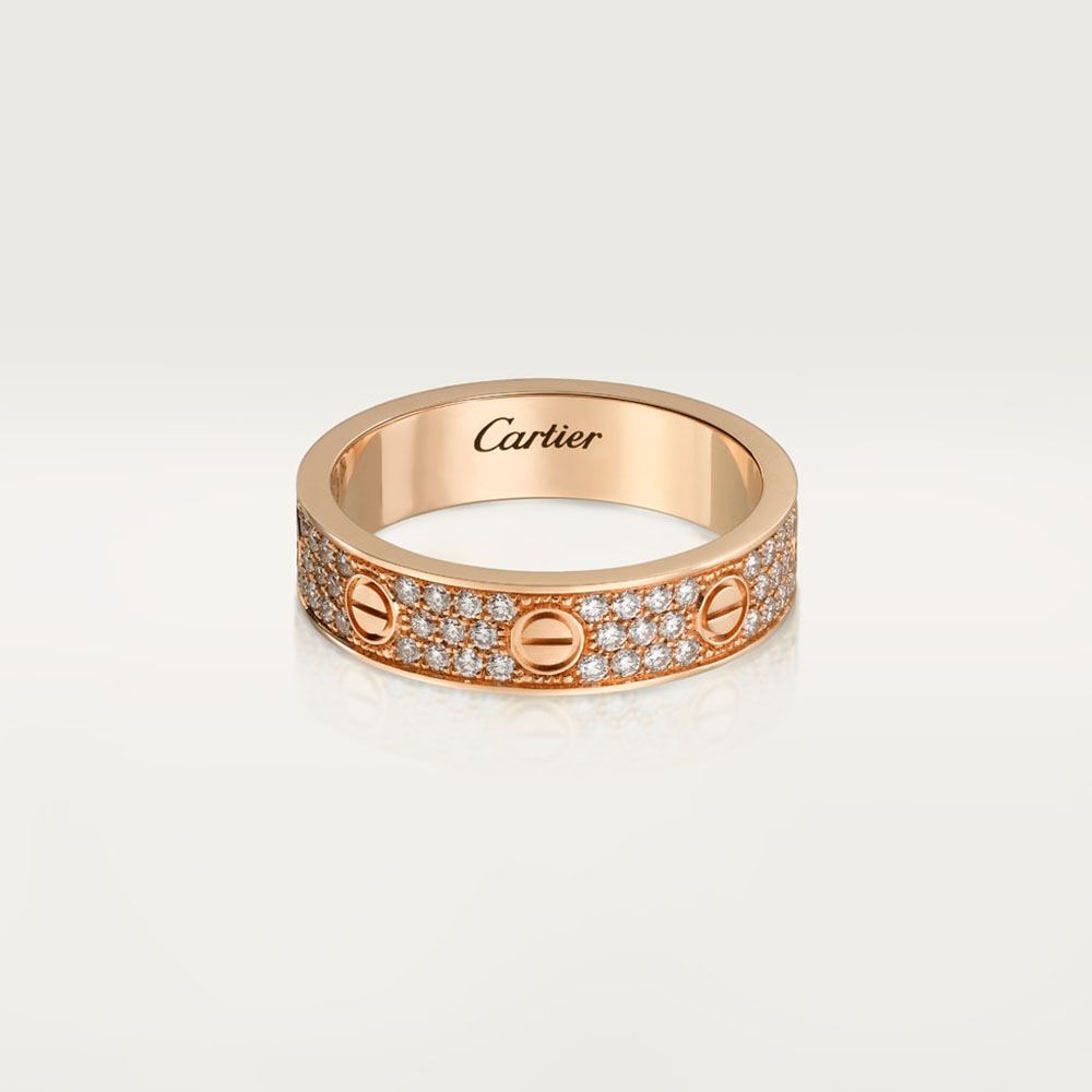 カルティエ 指輪 Love ウェディング リング パヴェダイアモンド B4085800 カルティエ 指輪 Love ウェディング リング パヴェダイアモンド B4085800