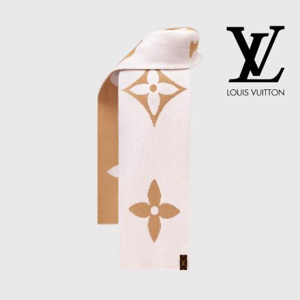 ルイヴィトン  マフラー･マイユ LV メダリオン M79336