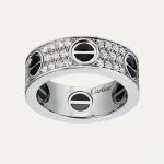 カルティエ 指輪 Love リング パヴェダイアモンド セラミック B4207600 カルティエ 指輪 Love リング パヴェダイアモンド セラミック B4207600