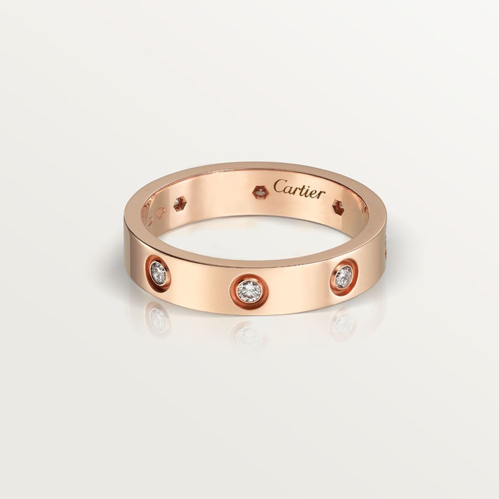 カルティエ 指輪 Love ウェディング リング ダイアモンド8個 B4050800 カルティエ 指輪 Love ウェディング リング ダイアモンド8個 B4050800