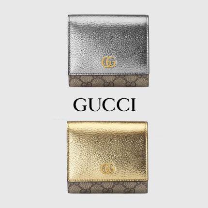 グッチ  ダブルG メタリック ウォレット 598587 AABGY