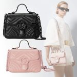 グッチ 〔GGマーモント〕ミニ トップハンドルバッグ 702563 DTDFV グッチ 〔GGマーモント〕ミニ トップハンドルバッグ 702563 DTDFV