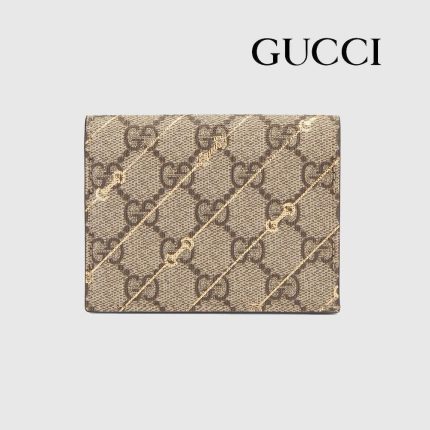 グッチ  ホースビット プリント カードケース ウォレット 774332 FACYR 8548