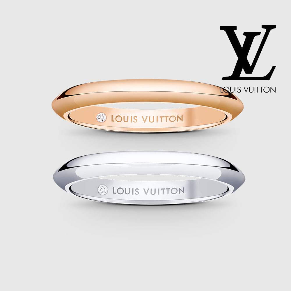 ルイヴィトン LV ダイヤモンド マリッジリング 2.5MM Q9Y48 Q9Y49 ルイヴィトン LV ダイヤモンド マリッジリング 2.5MM Q9Y48 Q9Y49