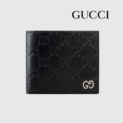 グッチ  レザー ロングウォレット GGメタルピース 481727 A7M0N 1000