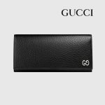 グッチ  レザー ロングウォレット GGメタルピース 481727 A7M0N 1000