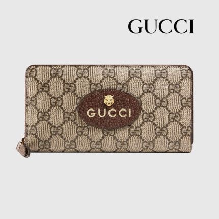 グッチ  レザー ロングウォレット GGメタルピース 481727 A7M0N 1000