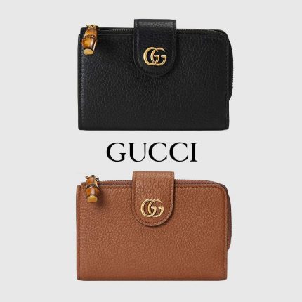グッチ  バンブー付き ダブルG ミディアム ウォレット 739498 AABXM