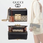 グッチ 〔パドロック〕GG スモール ショルダーバッグ 409487 KLQJG 9785 グッチ 〔パドロック〕GG スモール ショルダーバッグ 409487 KLQJG 9785