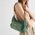 プラダ Re-Nylon xオーストリッチ ミニバッグ 1BC198_2EX8 プラダ Re-Nylon xオーストリッチ ミニバッグ 1BC198_2EX8