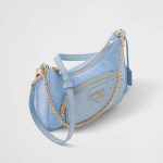 プラダ Re-Nylon xオーストリッチ ミニバッグ 1BC198_2EX8 プラダ Re-Nylon xオーストリッチ ミニバッグ 1BC198_2EX8
