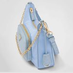 プラダ Re-Nylon xオーストリッチ ミニバッグ 1BC198_2EX8 プラダ Re-Nylon xオーストリッチ ミニバッグ 1BC198_2EX8