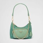 プラダ Re-Nylon xオーストリッチ ミニバッグ 1BC198_2EX8 プラダ Re-Nylon xオーストリッチ ミニバッグ 1BC198_2EX8
