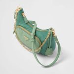 プラダ Re-Nylon xオーストリッチ ミニバッグ 1BC198_2EX8 プラダ Re-Nylon xオーストリッチ ミニバッグ 1BC198_2EX8
