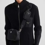 プラダ  ブリック Re-Nylon xサフィアーノレザー バッグ 2VH070_2DMH