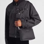 プラダ Re-Nylon xサフィアーノレザー ショルダーバッグ 2VH113_2DMH プラダ Re-Nylon xサフィアーノレザー ショルダーバッグ 2VH113_2DMH