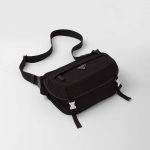 プラダ Re-Nylon xサフィアーノレザー ショルダーバッグ 2VH994_2DMG プラダ Re-Nylon xサフィアーノレザー ショルダーバッグ 2VH994_2DMG