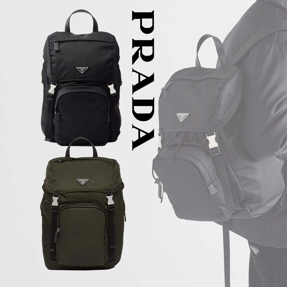 プラダ Re-Nylon xサフィアーノレザー バックパック 2VZ135_2DMG プラダ Re-Nylon xサフィアーノレザー バックパック 2VZ135_2DMG