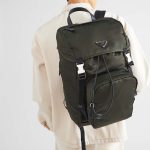 プラダ Re-Nylon xサフィアーノレザー バックパック 2VZ135_2DMG プラダ Re-Nylon xサフィアーノレザー バックパック 2VZ135_2DMG
