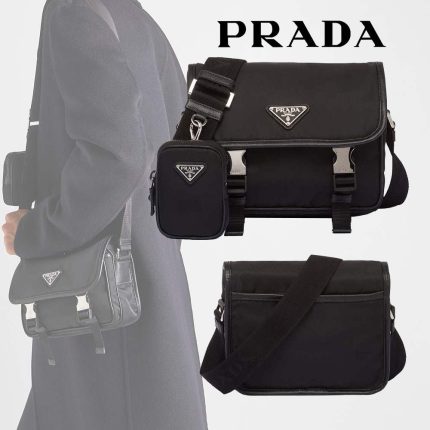 プラダ  Re-Nylon xサフィアーノレザー ショルダーバッグ 2VD034_2DMH