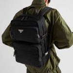 プラダ Re-Nylon xサフィアーノレザー バックパック 2VZ101_2DMG プラダ Re-Nylon xサフィアーノレザー バックパック 2VZ101_2DMG