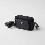 プラダ Re-Nylon xサフィアーノレザー ショルダーバッグ 2VH172_2DMH プラダ Re-Nylon xサフィアーノレザー ショルダーバッグ 2VH172_2DMH