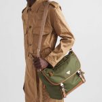 プラダ  Re-Nylon xレザー ショルダーバッグ 2VD052_2CX2