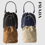 プラダ スタッズ付 Re-Nylon ミニバッグ 1BE067_2HGV プラダ スタッズ付 Re-Nylon ミニバッグ 1BE067_2HGV