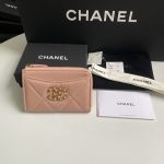 シャネル  CHANEL 19 ジップ コインパース ピンク AP3665_1