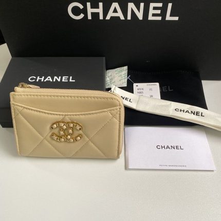 シャネル CHANEL 19  ジップ コインパース ベージュ AP3665_2