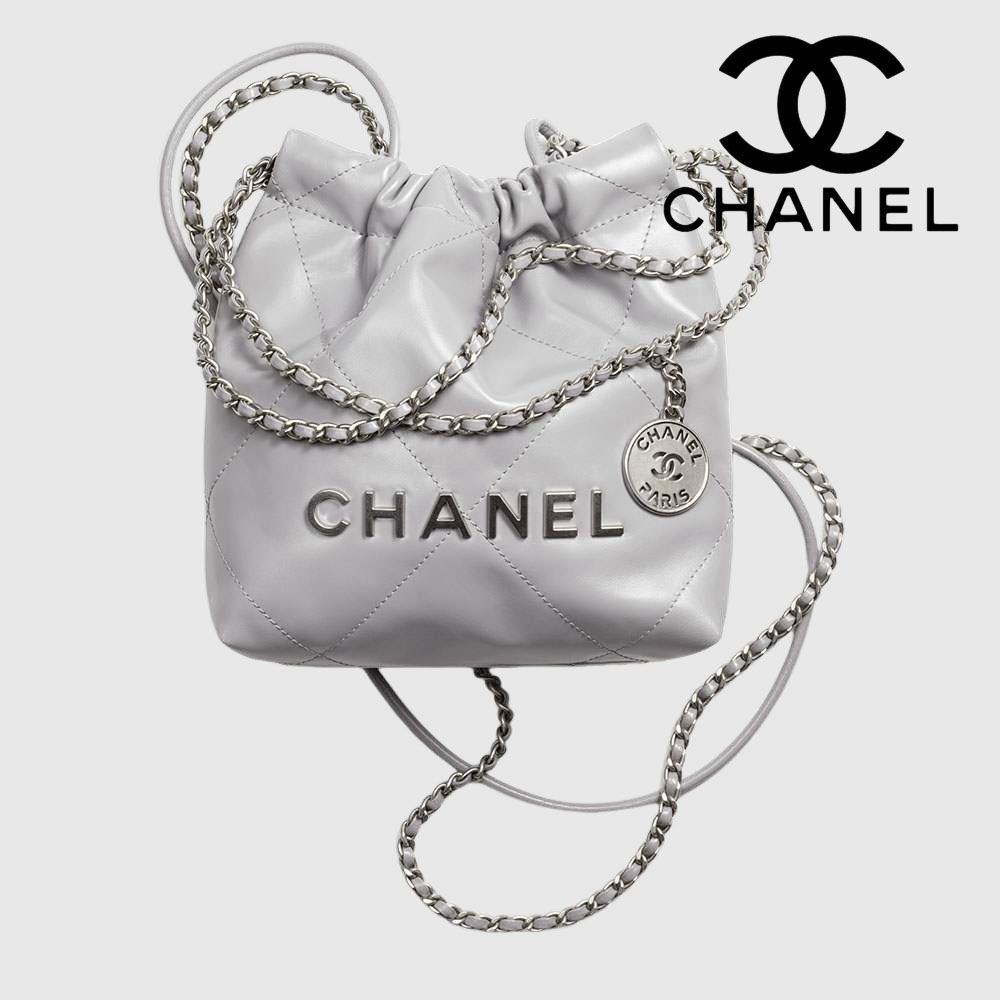 シャネル CHANEL 22 ミニ ハンドバッグ グレー AS3980 シャネル CHANEL 22 ミニ ハンドバッグ グレー AS3980