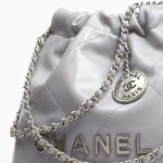 シャネル CHANEL 22 ミニ ハンドバッグ グレー AS3980 シャネル CHANEL 22 ミニ ハンドバッグ グレー AS3980
