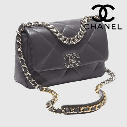 シャネル CHANEL 19 ショルダーバッグ グレー AS1160
