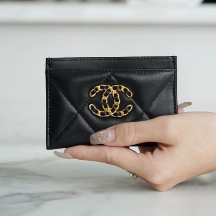 シャネル CHANEL 19 カードケース 名刺入れ AP1167