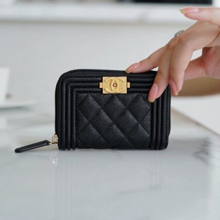 シャネル ボーイシャネル ジップコインケース A80602
