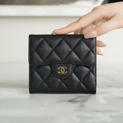 シャネル  三つ折財布 スモール フラップ ウォレット A82288