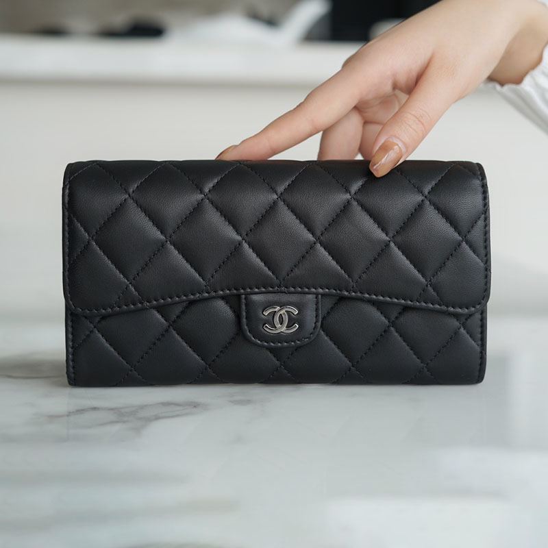 シャネル 長財布 フラップ マトラッセ ココマーク ラムスキ A80758 シャネル 長財布 フラップ マトラッセ ココマーク ラムスキ A80758