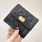 シャネル コンパクト財布☆三つ折り A80734
