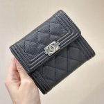 シャネル コンパクト財布☆三つ折り A80734