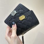シャネル コンパクト財布☆三つ折り A80734
