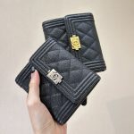 シャネル コンパクト財布☆三つ折り A80734