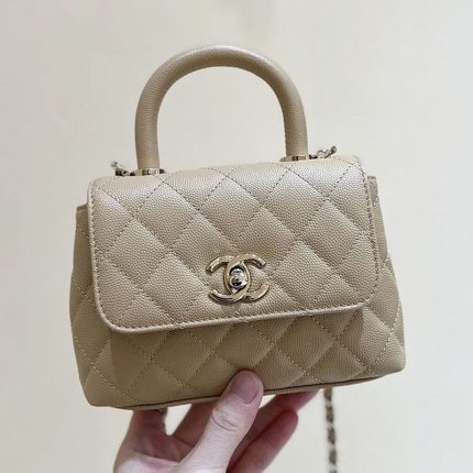 シャネル  CHANEL ココハンドル ミニバッグ ベージュ AP4244