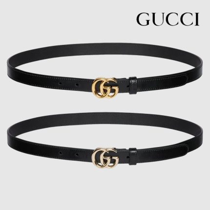 グッチ GGマーモント シャイニーバックル レザー ベルト ‎409417