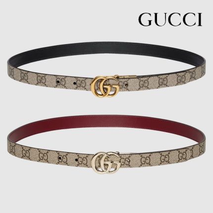 グッチ ダブルG リバーシブル スリムベルト ‎659418