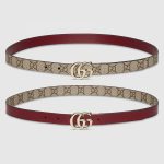 グッチ ダブルG リバーシブル スリムベルト 659418 グッチ ダブルG リバーシブル スリムベルト 659418