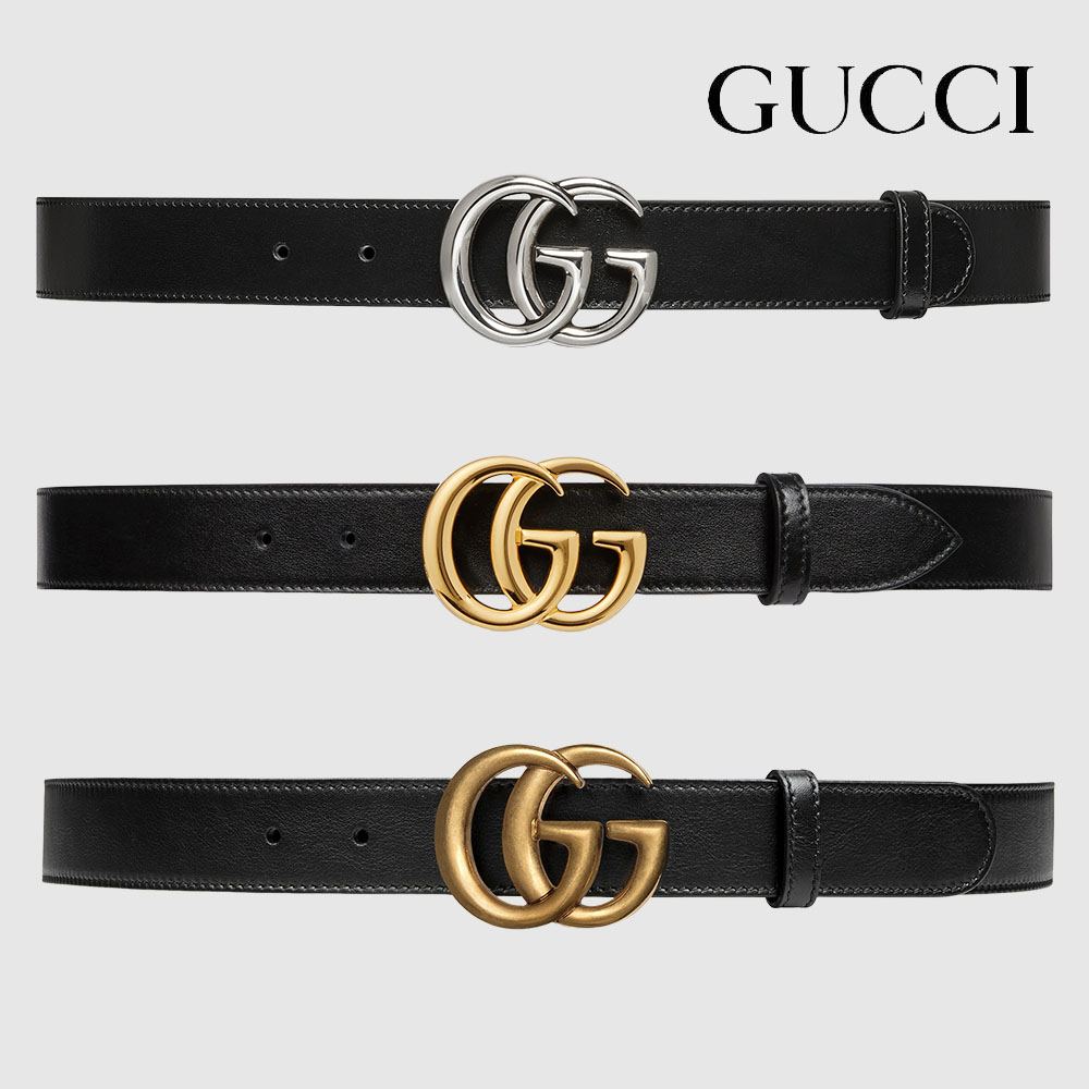 グッチ ダブルG スリムベルト 414516 0AABG グッチ ダブルG スリムベルト 414516 0AABG