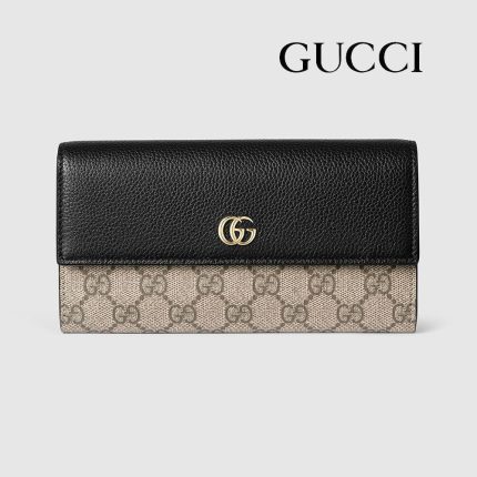 グッチ  ダブルG バイカラー コンチネンタルウォレット 456116