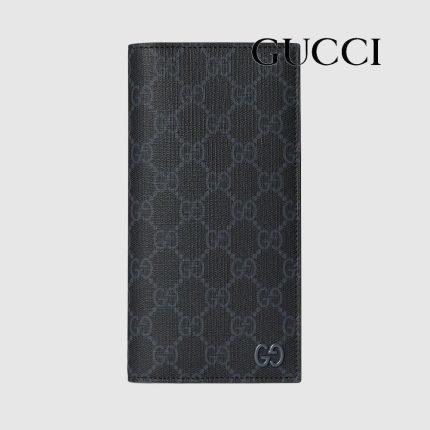 グッチ  GG ロングウォレット グレー インテリア 856563