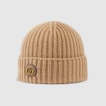 グッチ ダブルG付き ウールカシミア キャップ 764594 グッチ ダブルG付き ウールカシミア キャップ 764594